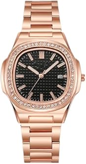 JOATVEE Mens Watch Analog Quartz Stainless Steel Date Watches Business Casual Business Watches for Men Women Luxury Style