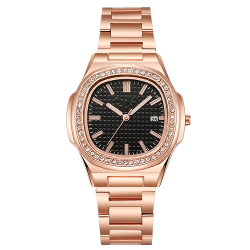 JOATVEE Mens Watch Analog Quartz Stainless Steel Date Watches Business Casual Business Watches for Men Women Luxury Style