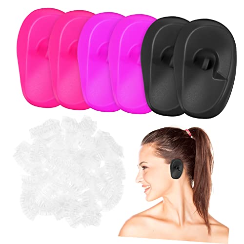 BELLIFFY Protectores Desechables para Oídos y Peluquería 203 Unidades Talla Única Protección Auditiva para Baño y Teñido de Cabello Uso Unisex Práctica y Cómoda