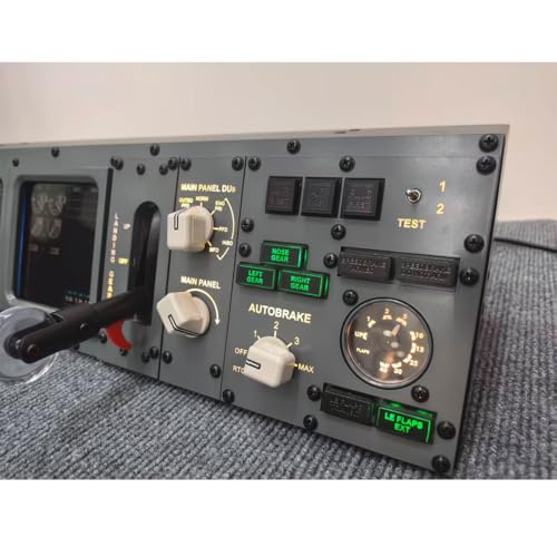 Image of Toyvanta B737 Desktop MIP Simulator Panel for MSFS2020 /2024, X-Plane - Compatible with PMDG737, Zibo737, High-Resolution Display, Realistic Feedback, and Full Lighting Control