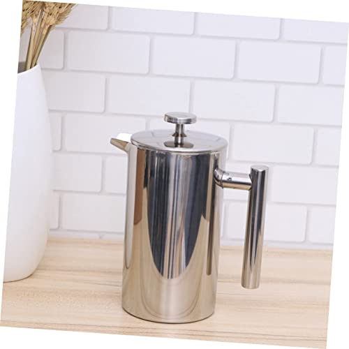 ABOOFAN Stainless Steel Coffee Airtight Container Insulated Coffee Tea Pot Maker Teapot Infuser