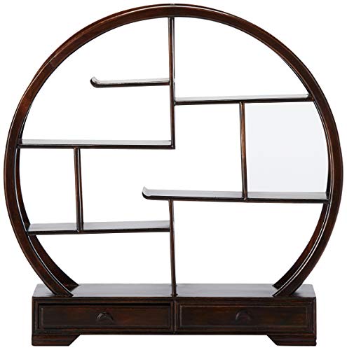 Oriental Furniture Rosewood Mingei Display Stand - Dark Rosewood #TOP1