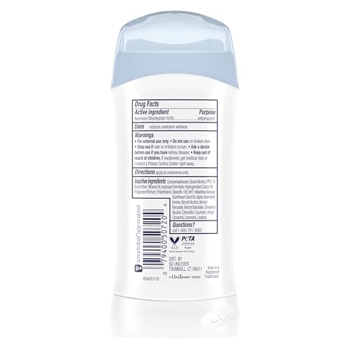 Image of Dove Invisible Solid Antiperspirant Deodorant Stick Powder for Women, For 48H Underarm Sweat & Odor Protection 2.6 oz