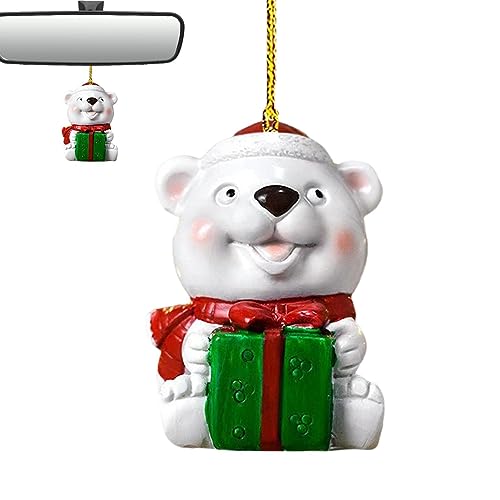Anloximt Pendentif Acrylique de Noël | décoration de Noël Bonhomme de Neige coloré 2D | Ornements de Figurines de Noël pour salles de Classe, Jardin, rétroviseur de Voiture, Restaurants, Cuisine
