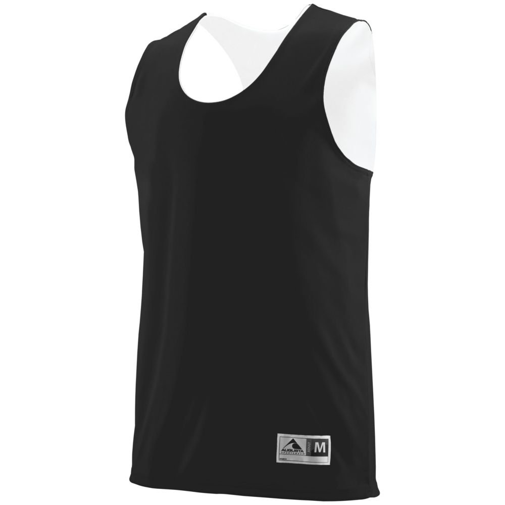 Averill's Sharper Uniforms Reversible Practice Basketball Pinnie, Black/White, Youth Medium