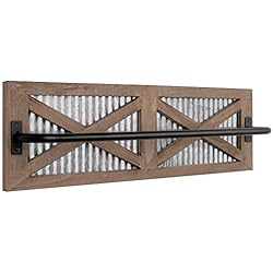 Autumn Alley Barn Door Bathroom Set - Rustic Farmhouse Towel Holder & TP Roller