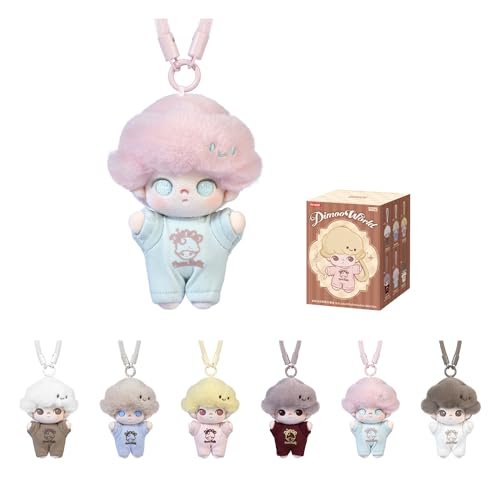 POP MART DIMOO Crush on Coffee Series-Soft-faced Plush Keychain Blind Box Random Design Action Figures Collectible Toys Home Decorations Single Box