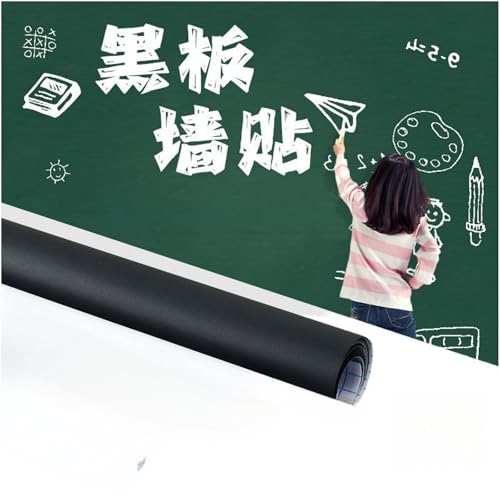 Papel tapiz de pizarra blanca portátil, autoadhesivo, adhesivo de pizarra seca, papel tapiz duradero | Película de pizarra extraíble, espacio de escritura para notas de oficina, eco