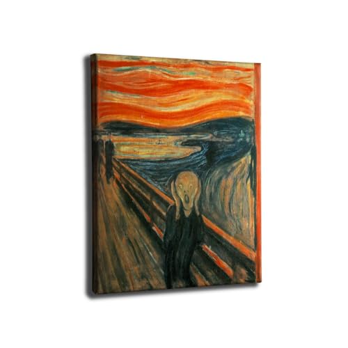 The Scream Painting Canvas Wall Art Famous Painting by Edvard