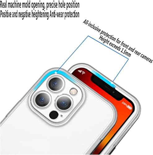 Coque iPhone 13 Pro transparente avec contour orange pour le quotidien - 4