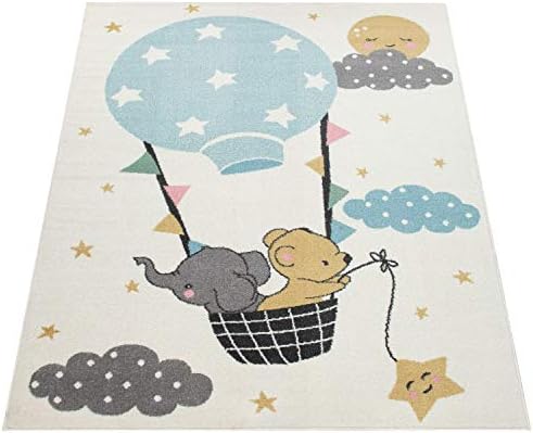 Paco Home Children's Rug Child's Room Girls Boys Various Motifs And Sizes, Size:240x340 cm, Colour:Cream