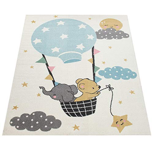 Vloerkleed voor de kinderkamer Vloerkleed Kinderkamer Meisjes Jongens Verschillende Motieven En Formaten, Maat:160x220 cm, Kleur:Crème - Afbeelding 6