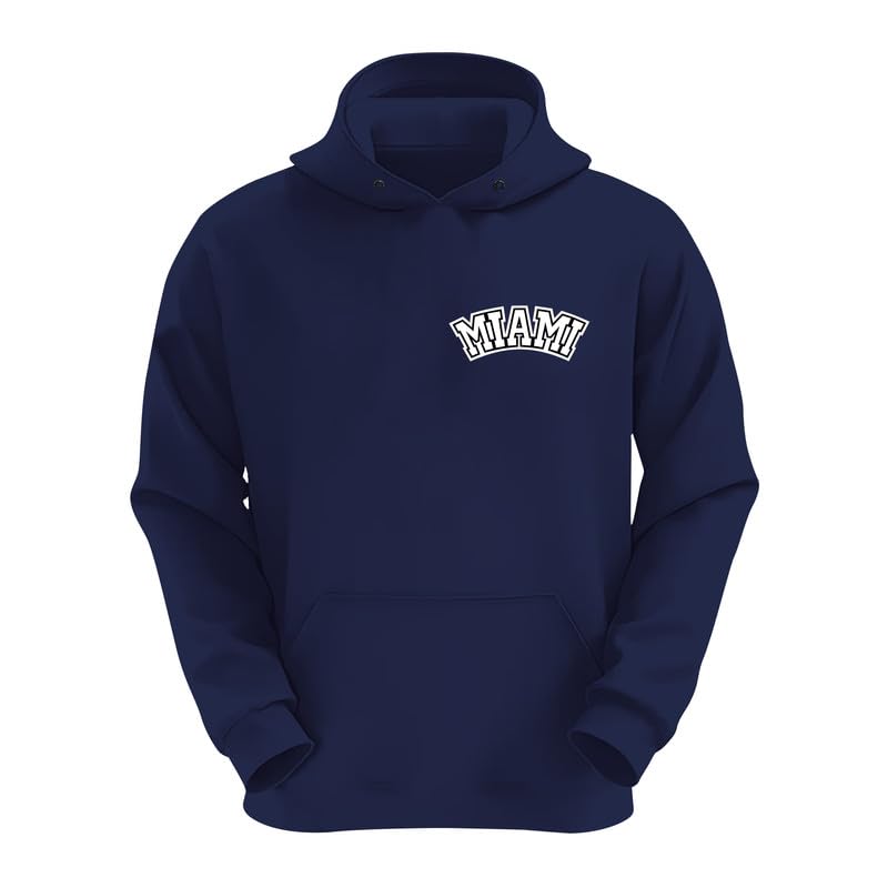 Image of Unisex Miami 23 Design Printed Hooded Sweatshirt