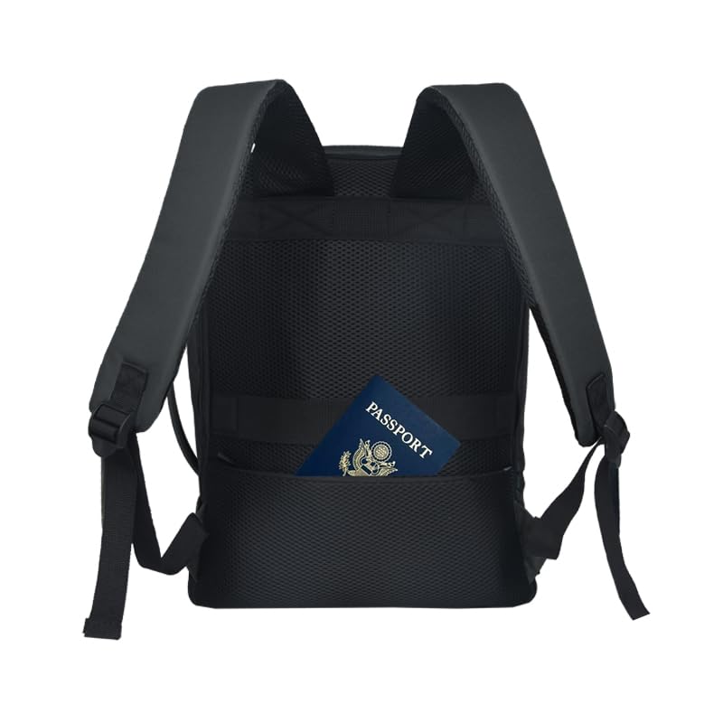 Pacemaker Eurowings Rucksack 40 x 30 x 25 cm Handgepäck 40x30x25cm Erweiterbar Koffer 40x30x20 Ryanair Wizzair Transavia (Schwarz-Erweiterbar-40x30x25)