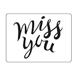 Darice 30023124 Prägefolder - Schablone, Miss You, Plastik, transparent, 10.8 x 14.6 cm