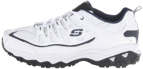 Skechers Mens Afterburn M. Fit Reprint Industrial And Construction Shoes, White, 9 X-Wide Us #TOP7