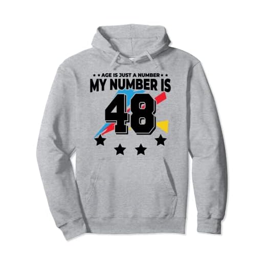 Age Is Just Number - Deportes 48 años de edad, divertido cumpleaños 48 Sudadera con Capucha
