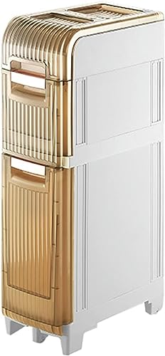 Gabinete de piso de baño, cajones de almacenamiento apilables de 3/4/5 niveles, carrito de almacenamiento delgado con ruedas, accesorios de almacenamiento, gabinete de pie para baño, cabina de