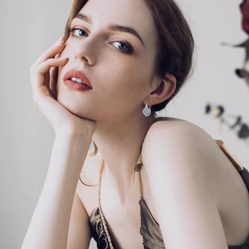 Leverback Earrings for Women Teen Girls 925 Sterling Silver Hypoallergenic Earrings for Sensitive Ears Vintage Jewelry Gifts for Mother’s Day2