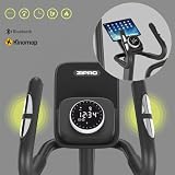 Zipro Orbitrek Session, trenażer eliptyczny do 120 kg, domowy trenażer treningowy z 32 poziomami oporu, maszyna do ćwiczeń cardio, czujnik tętna, Bluetooth, koło zamachowe 6 kg