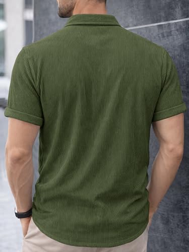Image of Noble Monk Men's Polyester Regular Fit Solid Casual Shirt |Half Sleeve | |Stylish Shirt