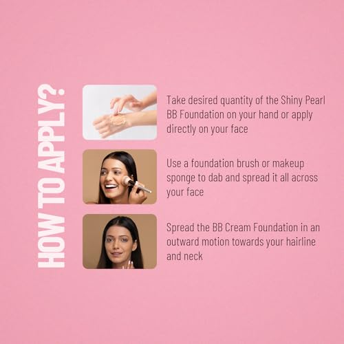 Swiss Beauty Matte Shiny Pearl Water Drop Blemish Long Lasting Balm BB Lightweight, Liquid Foundation, Face Makeup, Shade-03, 40ml - Image 5