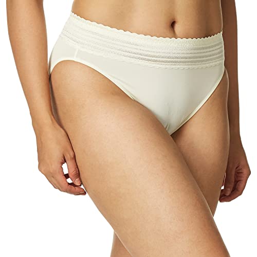 Image of Warner's Women's No Pinching, No Problem Dig-free Comfort Wait With Lace Microfiber Hipster 5609j