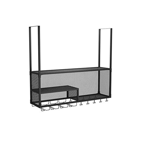 Casier suspendu pour restaurant en fer forgé au design intemporel - 2