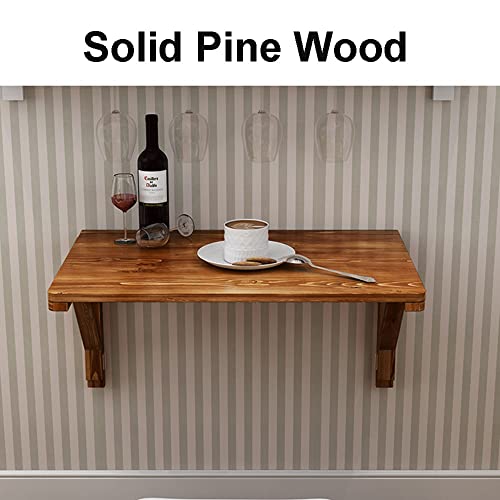 Scrivania Tavolo Pieghevole da Parete in Legno