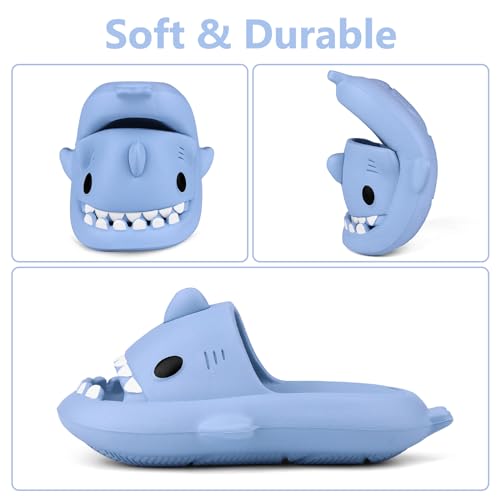 Kids Shark Cloud Slides | Toddler Boys Girls Shower Slippers | Boys Girls Cute Cartoon Fish Flip Flops | Beach Pool Home Sandals | Quick Dry Non-Slip3