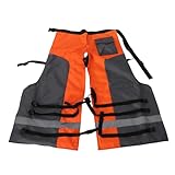 Rjrjc Schnittschutzhose, strapazierfähige, elastische Arbeitshose aus Polyester/Polypropylen (PE), Einheitsgröße, für Holzfäller- und Zimmererarbeiten