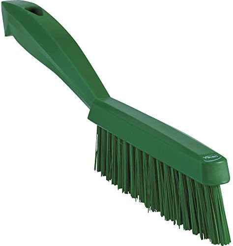 Vikan 41953 Slim, Stiff Bristles, Washing / Sweeping, Hand Brush, Fabric, Upholstery, Carpet, 300mm (Blue)