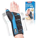 YiYame Wrist and Thumb Support, Thumb Spica Splint, De Quervain's Splint, Carpal Tunnel Wrist Splint with Thumb Support for Arthritis, Tendonitis, Trigger Thumb, Wrist Fractures, Injuries, Left-L