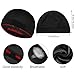 3Pcs Soft Breathable Hair Wrap Wave Cap Silky Elastic Band Caps Satin Sleeping Shower Caps Hair Bonnet for Sleep Unisex Beanie Caps Beanies Hats Shower for Men Women Athletes Hip-hop Lovers
