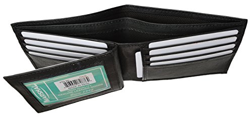 Marshal Premium soft latest style Bifold wallet For Men & Women | Genuine Leather Holder With 11 Slots, 2 Bill Compartments & ID Window | For Credit/Debit Cards, Money, Driver’s License, Travel & More3