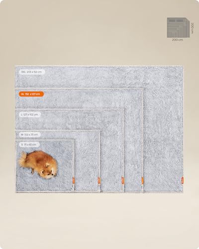 Koeravoodi – veekindel suurus XL (152 × 127 cm), värv Ombré hall (Feandrea)