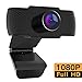 M Mehoom Webcam 1080P con microfono, videocamera PC desktop USB 2.0 Full HD Web Camera per videochiamate, studio, conferenza, registrazione