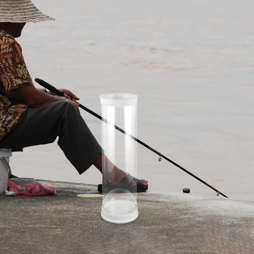 Seau de pêche transparent en PC étanche pour réglage de flotteur