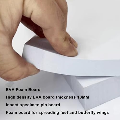 Image of 3 Pcs Insect Mounting & Spreading Kit - Adjustable EVA Foam Boards, Reversible Posing Tools for Butterflies & Insect Collections, Wide Spacing Design, Perfect for Bug Collectors to Preserve Specimens