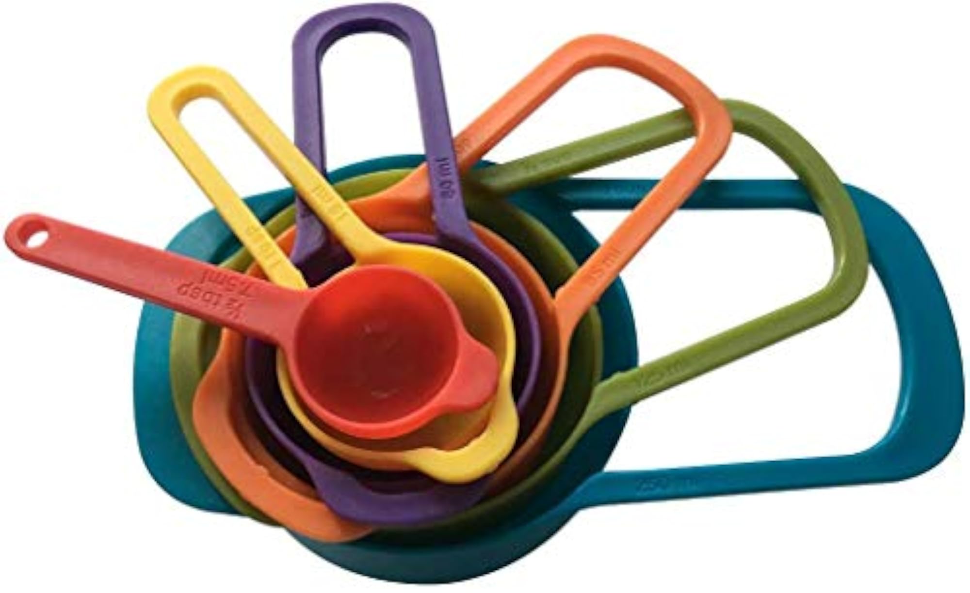Plastic Colorful Measuring Spoon Set 6 pcs