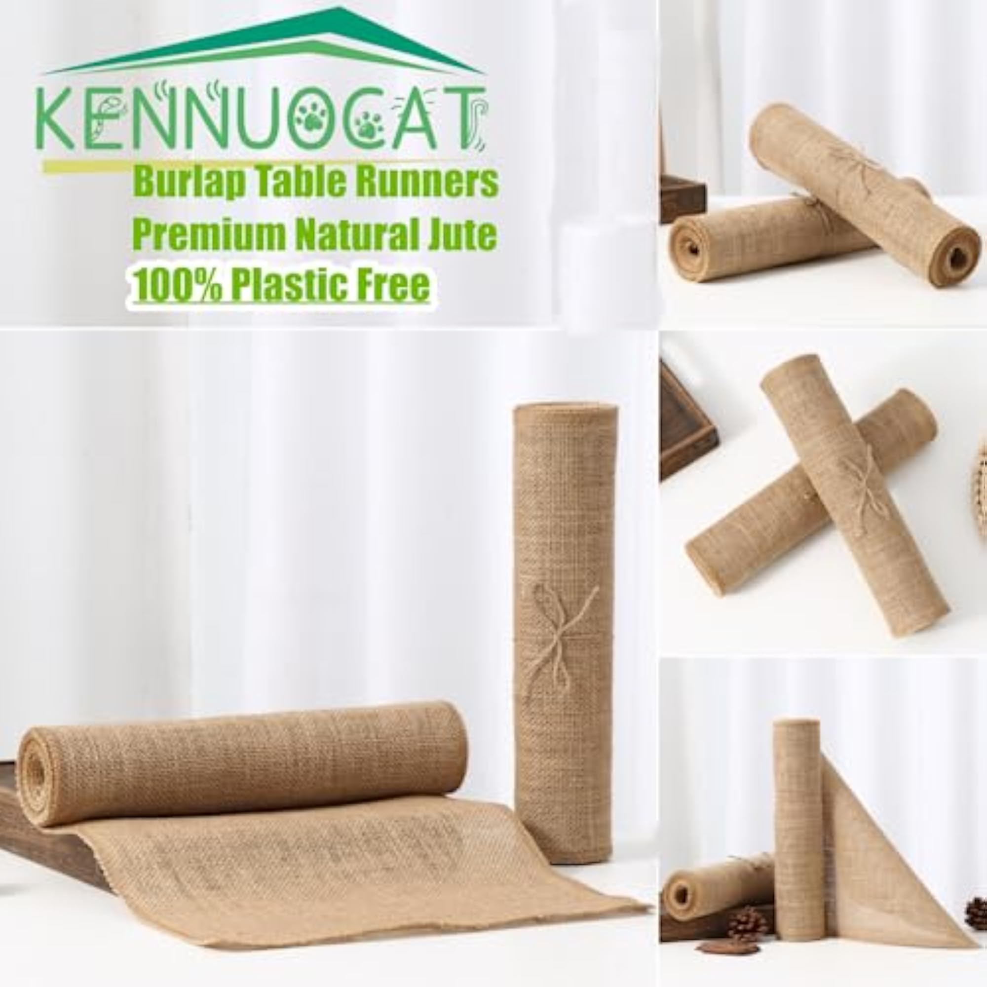 Burlap Table Runners, Eco-Friendly Jute Fabric Roll