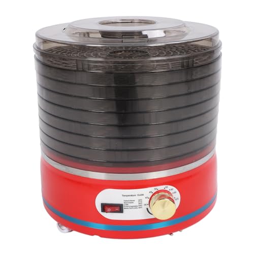 EU-Stecker 220-240 V Dörrgerät, Elektrischer Dörrautomat für Obst, Kräuter, Fleisch, Gemüse, Rot, 8 Fächer, Dörrgerät – Bild 7