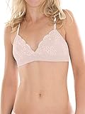 Comazo Earth Damen Spitzen-BH ohne Bügel Bio-Baumwolle/Elasthan, Make up, Gr. 75C