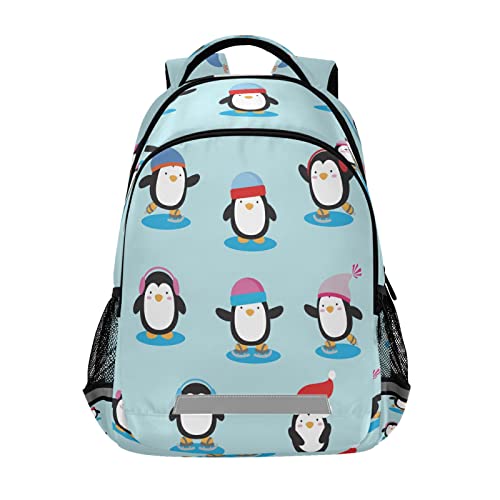 Scolaire filles garçons sac à dos rigide motif pingouin
