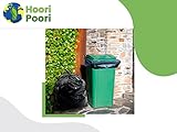 HooriPoori 20 super strong Heavy Duty Wheelie Bin Liners 240 Litre Large Wheelie Bin Bags Black Refuse Sacks For Home, Garden Kitchen House Office Caterers Rubbish 100% Waste Recycled Material - Image 6