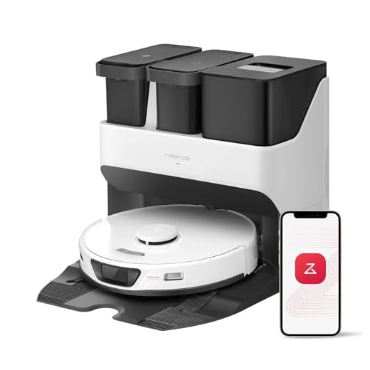 roborock S7 Max Ultra Robot Combo de aspirador e esfregão, secagem automática de esfregão, lavagem automática de esfregão, autoesvaziamento, autorrecarga, sucção 5500Pa, prevenção de obstáculos tecnológicos reativos, branco (RockDock Ultra Series)