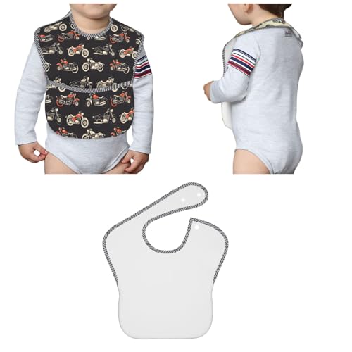 Kawaii Frog Seamless Cute Baby Bibs Set Of 2 Packs For 6-24 Months Waterproof Washable Fabric For Boys Girls4