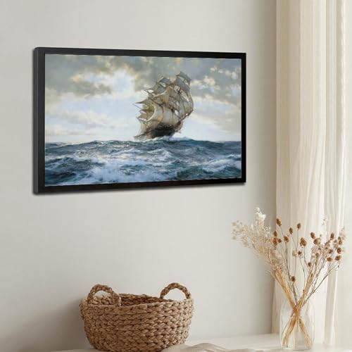 Poster marine The Proud Ship Montague Dawson décoration murale en toile