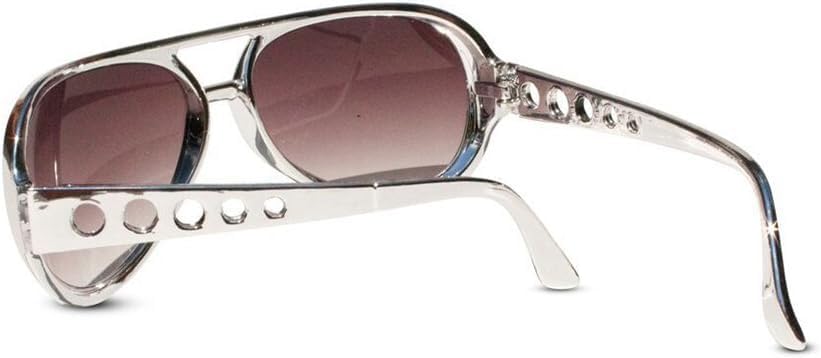 Peluca Y Gafas De Elvis Para Hombre – Conjunto Rock And Roll Estilo Años 70 Con Gafas Plateadas