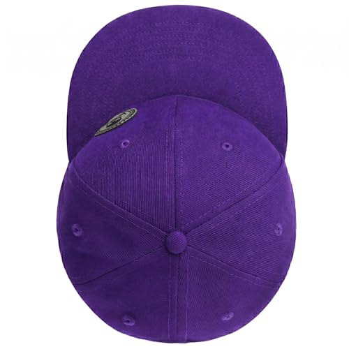 Image of Flat Brim Hats for Men - Gothic Style Skull Hat Leather Pattern - Hip-Hop Snapback Hat Skeleton Hats for Men